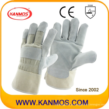 Grey Industrial Safety Cowhide Split Leather Hand Work Gloves (11003)